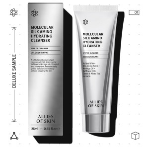 Allies of Skin Molecular Silk Amino Hydrating Cleanser Очищающее увлажняющее средство с аминокислотами шелка (25 мл.) Allies of Skin Molecular Silk Amino Hydrating Cleanser Очищающее увлажняющее средство с аминокислотами шелка (25 мл.)