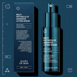 Allies of Skin Multi Peptides & GF Advanced Lifting Serum Разглаживающая мультипептидная сыворотка с фактором роста (30 мл.) Allies of Skin Multi Peptides & GF Advanced Lifting Serum Разглаживающая мультипептидная сыворотка с фактором роста (30 мл.)