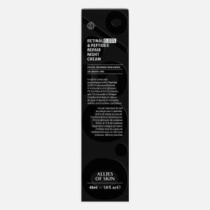 Allies of Skin Retinal 0,05% & Peptides Repair Night Cream Ночной восстанавливающий пептидный крем с 0,05% ретиналем (48 мл.) Allies of Skin Retinal 0,05% & Peptides Repair Night Cream Ночной восстанавливающий пептидный крем с 0,05% ретиналем (48 мл.)